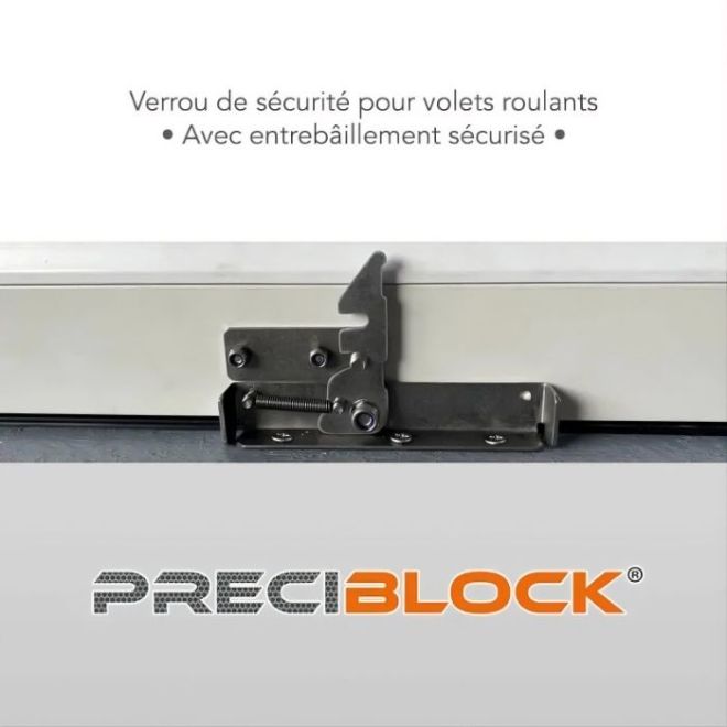 Verrou avec entrebaîlleur de volet roulant