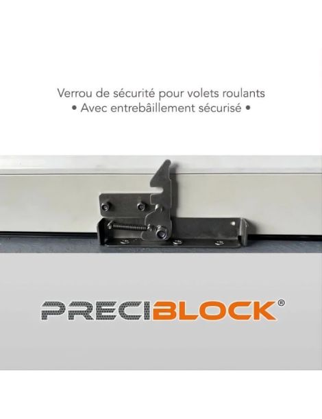 Verrou avec entrebaîlleur de volet roulant