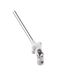 Sortie de caisson 30° 6P7 - Diam 13mm Blanc - 3 trous