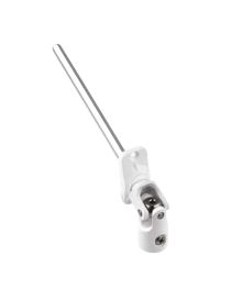 Sortie de caisson 30° 6P7 - diam 13mm Blanc