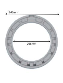 Réducteur Ø35mm pour bague Ø45 intérieur