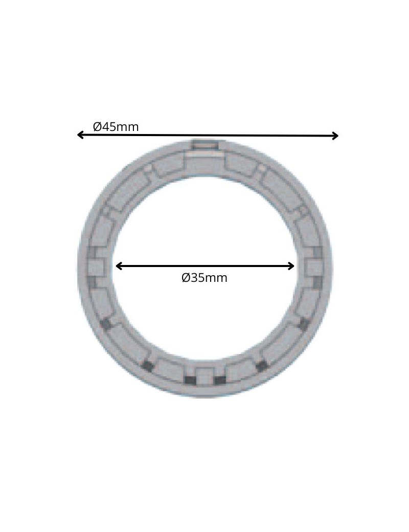 Réducteur Ø35mm pour bague Ø45 intérieur