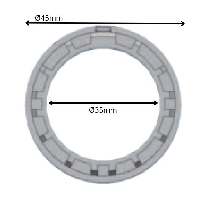 Réducteur Ø35mm pour bague Ø45 intérieur