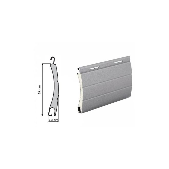 Lame 39mm Aluminium Blanc 115cm de long