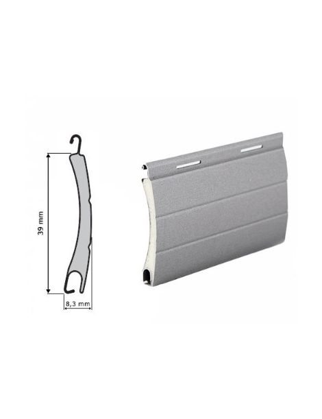 Lame 39mm Aluminium Blanc 115cm de long