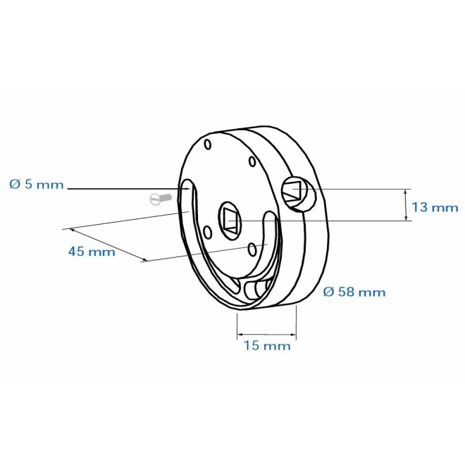 Treuil 1415 Simu C6 - C7 SFC 1/4 grand diamètre