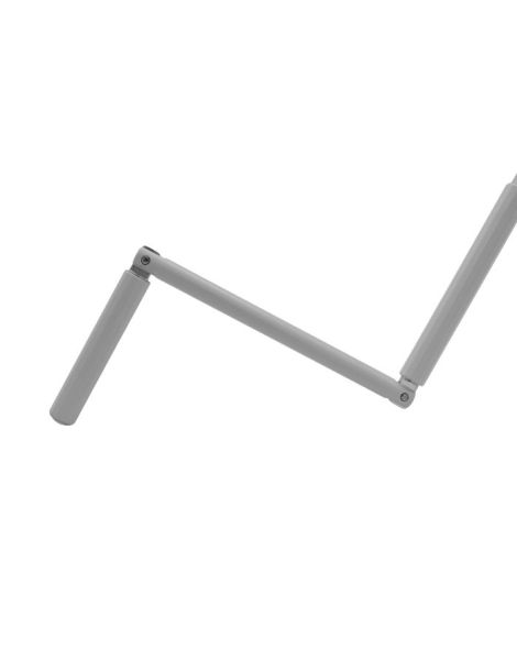 Manivelle Complète Ø13mm Gris 1200mm de long + clip