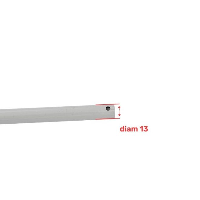 Manivelle Complète Ø13mm Gris 1200mm de long + clip