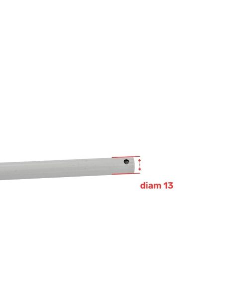 Manivelle Complète Ø13mm Gris 1200mm de long + clip