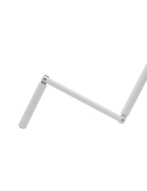 Manivelle Complète Ø13mm Blanc 1600mm de long + clip