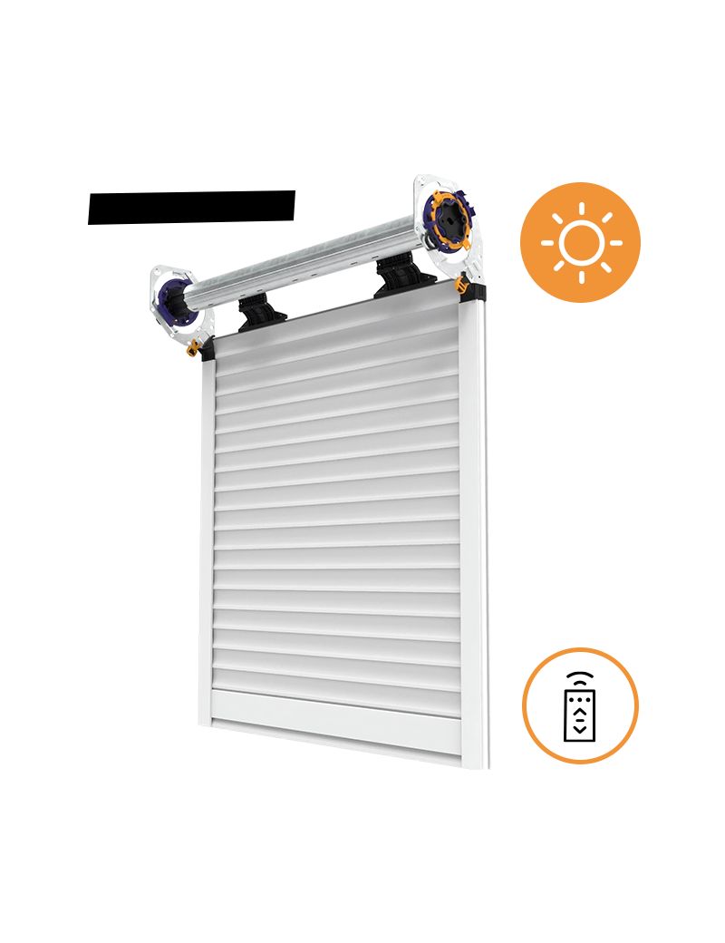 Volet roulant traditionnel solaire - sans coffre