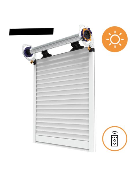 Volet roulant traditionnel solaire - sans coffre