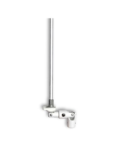 Sortie de caisson Déportée 30° 6P7 - diam 13mm Blanc
