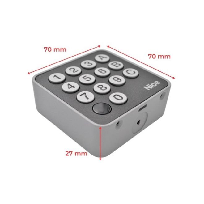 Clavier à code Radio Era Keypad EDSWG Nice - mesure