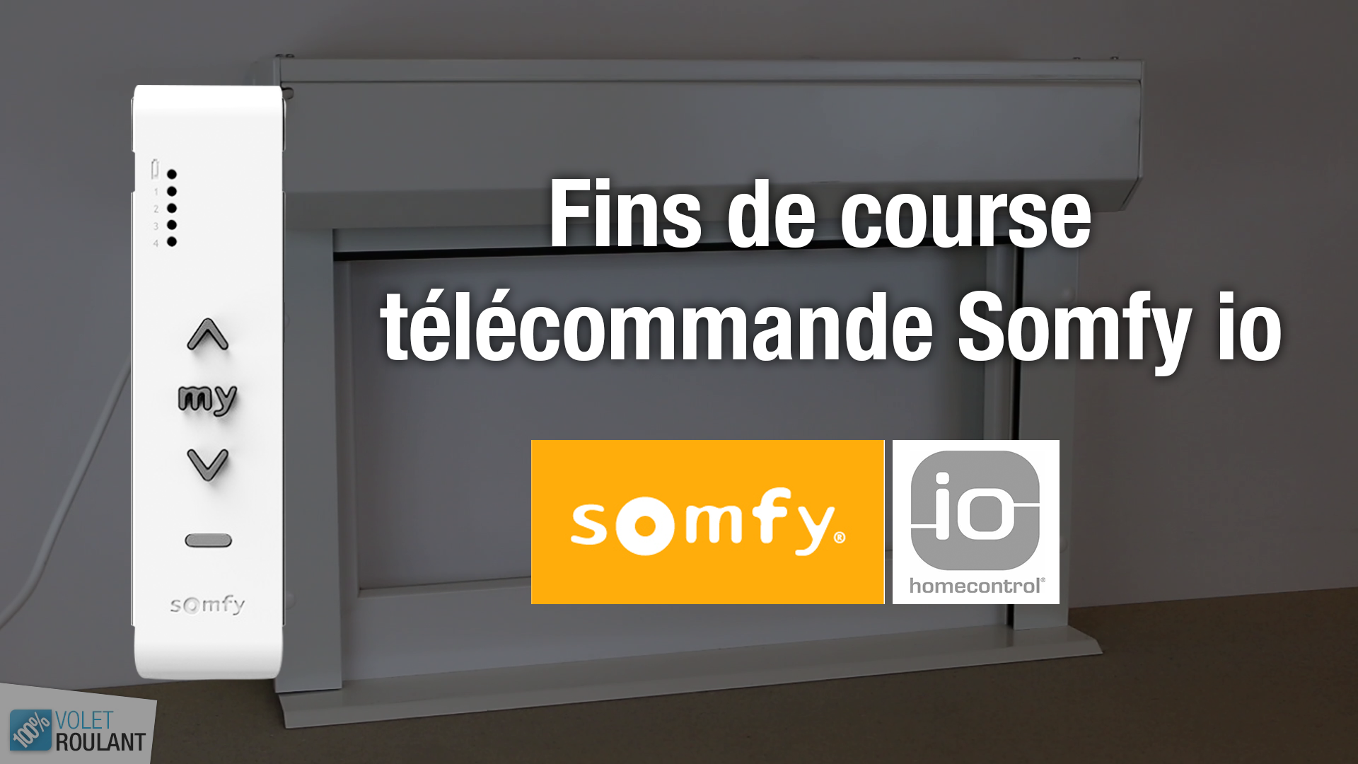 video Fins de Course télécommande Somfy Io