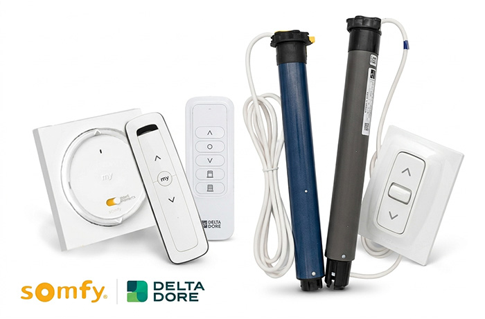 Motorisation - moteur Delta Dore et Somfy , et leurs commandes -