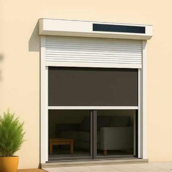 Pack moteur tubulaire AM35 solaire avec batterie et panneau photovoltaïque