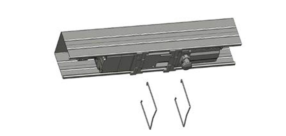 Installation des Clips BSO en les clippant directement sur le caisson