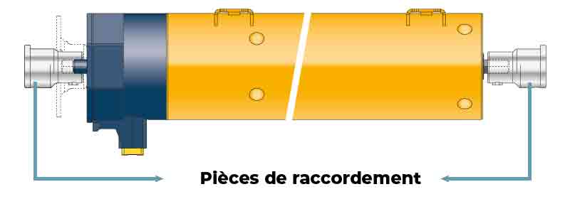 schéma technique pièces de raccordement