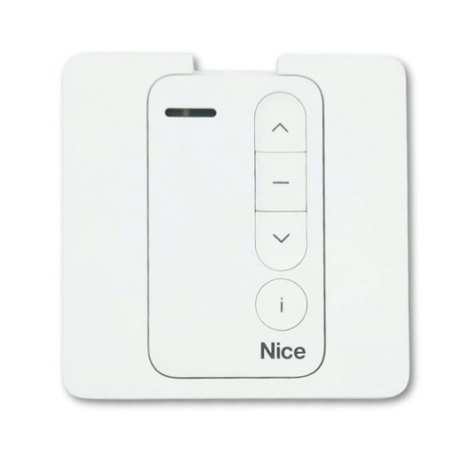 Support mural télécommande Nice Mini Domi 1 avec sa télécommande