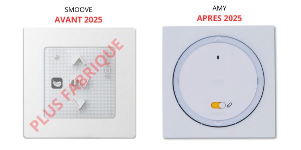 Emetteur Somfy Amy 1 RS100 io avec cadre